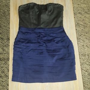 Express strapless evening dress